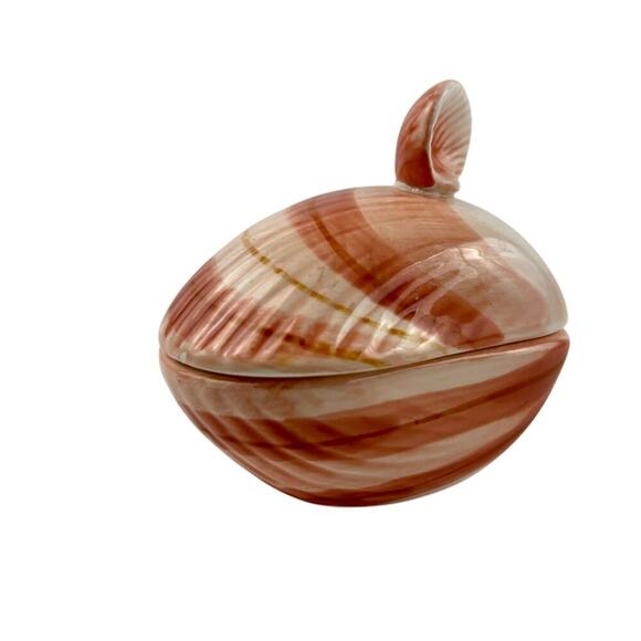 VTG Fitz And Floyd Lidded Seashell Trinket Box Shells Ceramic - Picture 5 of 16